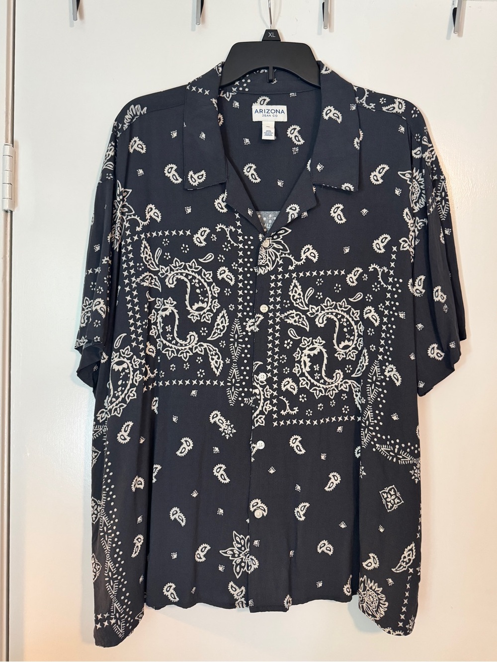 Arizona Jean Co. Paisley Bandana Print Shirt XXL